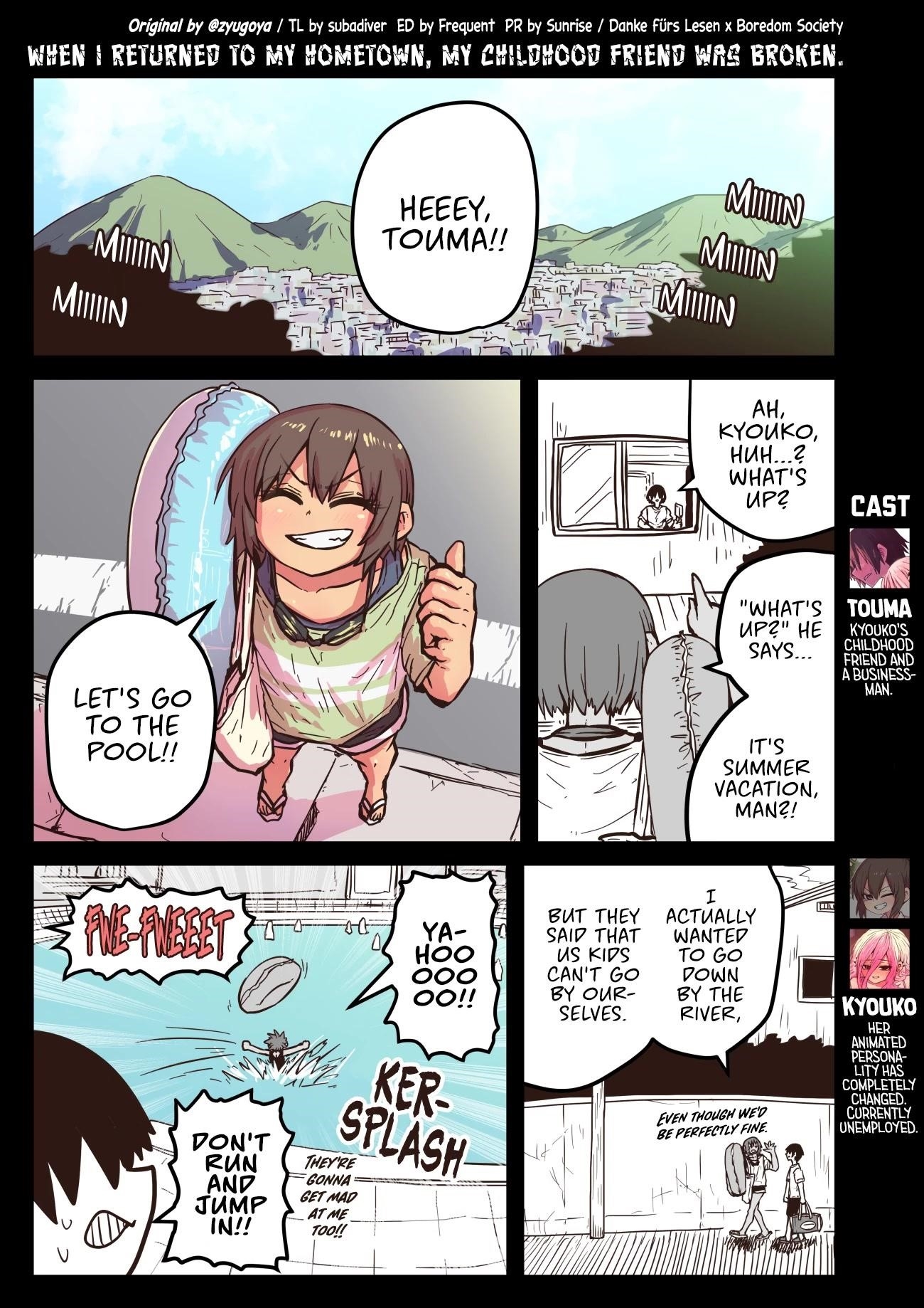 When I Returned To My Hometown, My Childhood Friend Was Broken Chapter 16 - Page 1