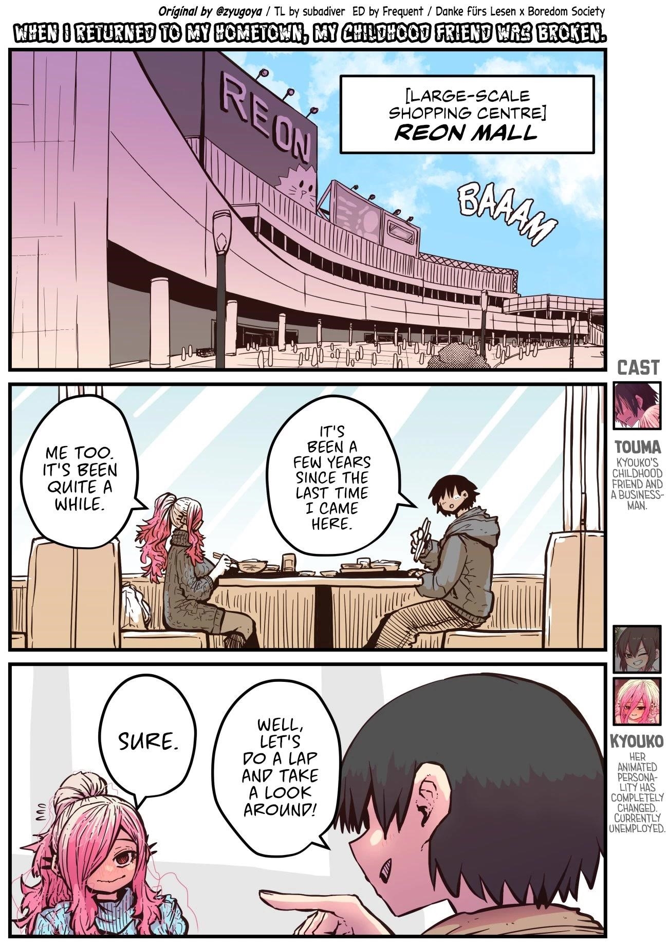 When I Returned To My Hometown, My Childhood Friend Was Broken Chapter 20 - Page 1