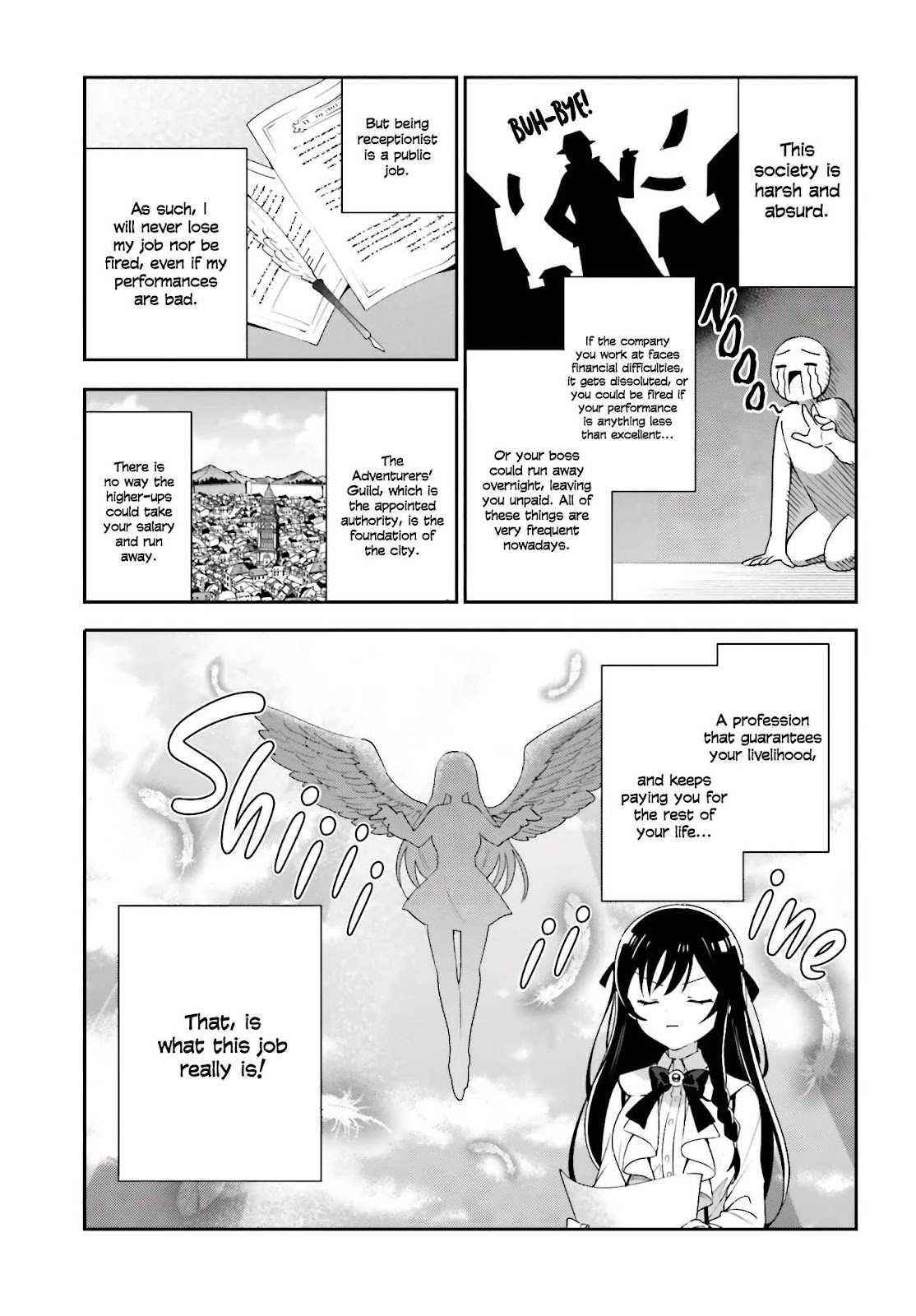 I’m the guild receptionist, but since I don’t want to work overtime, I think I’ll just solo the boss Chapter 2 - Page 9