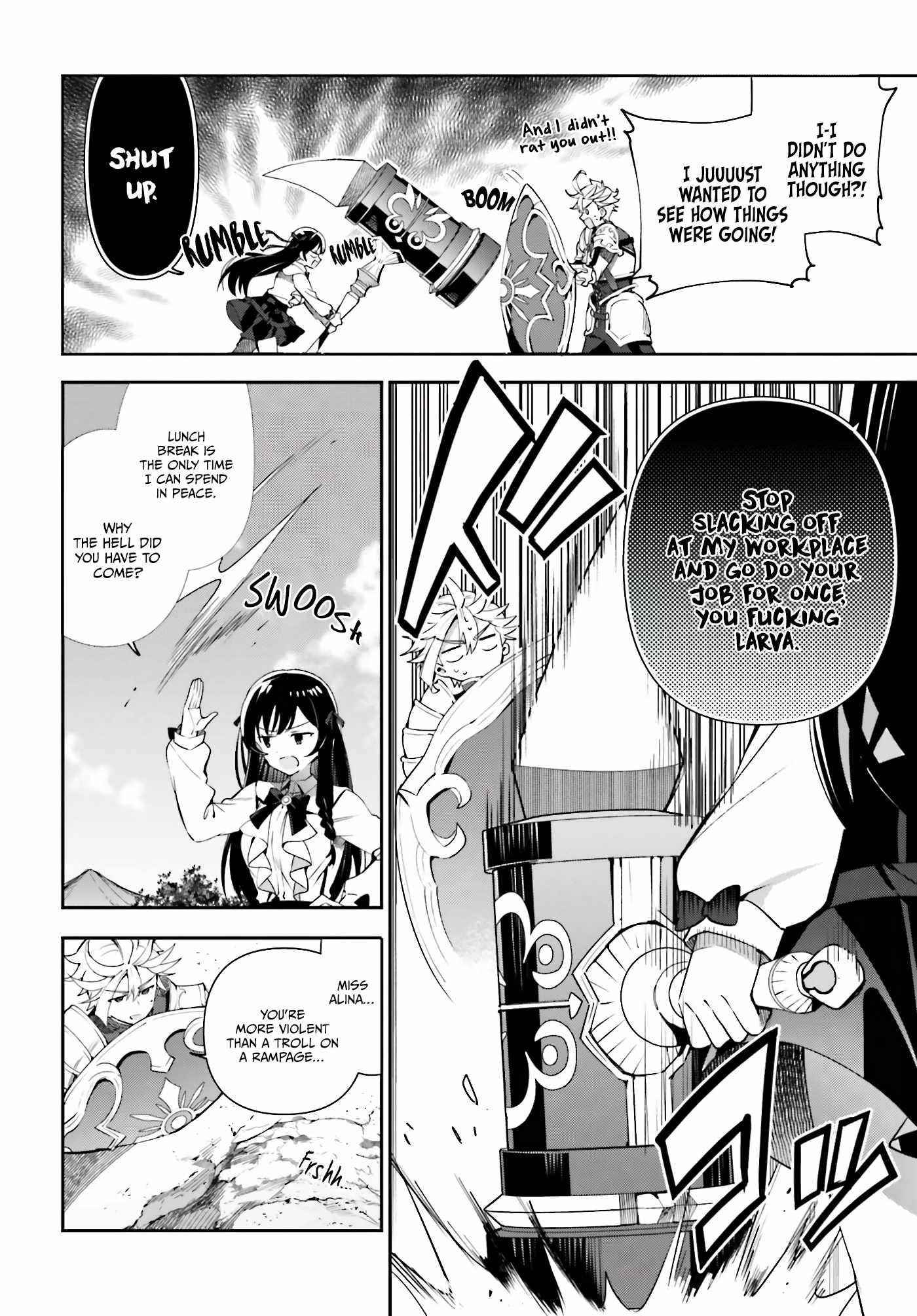 I’m the guild receptionist, but since I don’t want to work overtime, I think I’ll just solo the boss Chapter 4 - Page 8