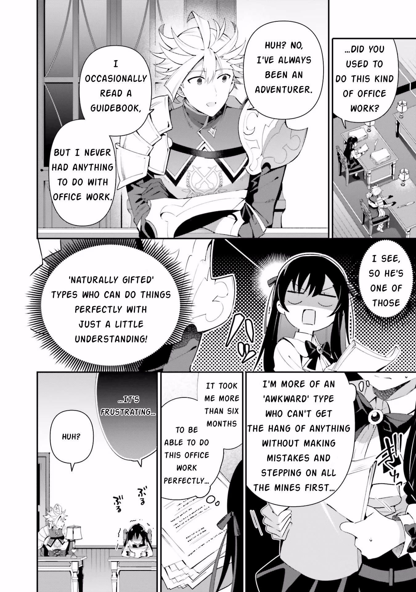 I’m the guild receptionist, but since I don’t want to work overtime, I think I’ll just solo the boss Chapter 7 - Page 12