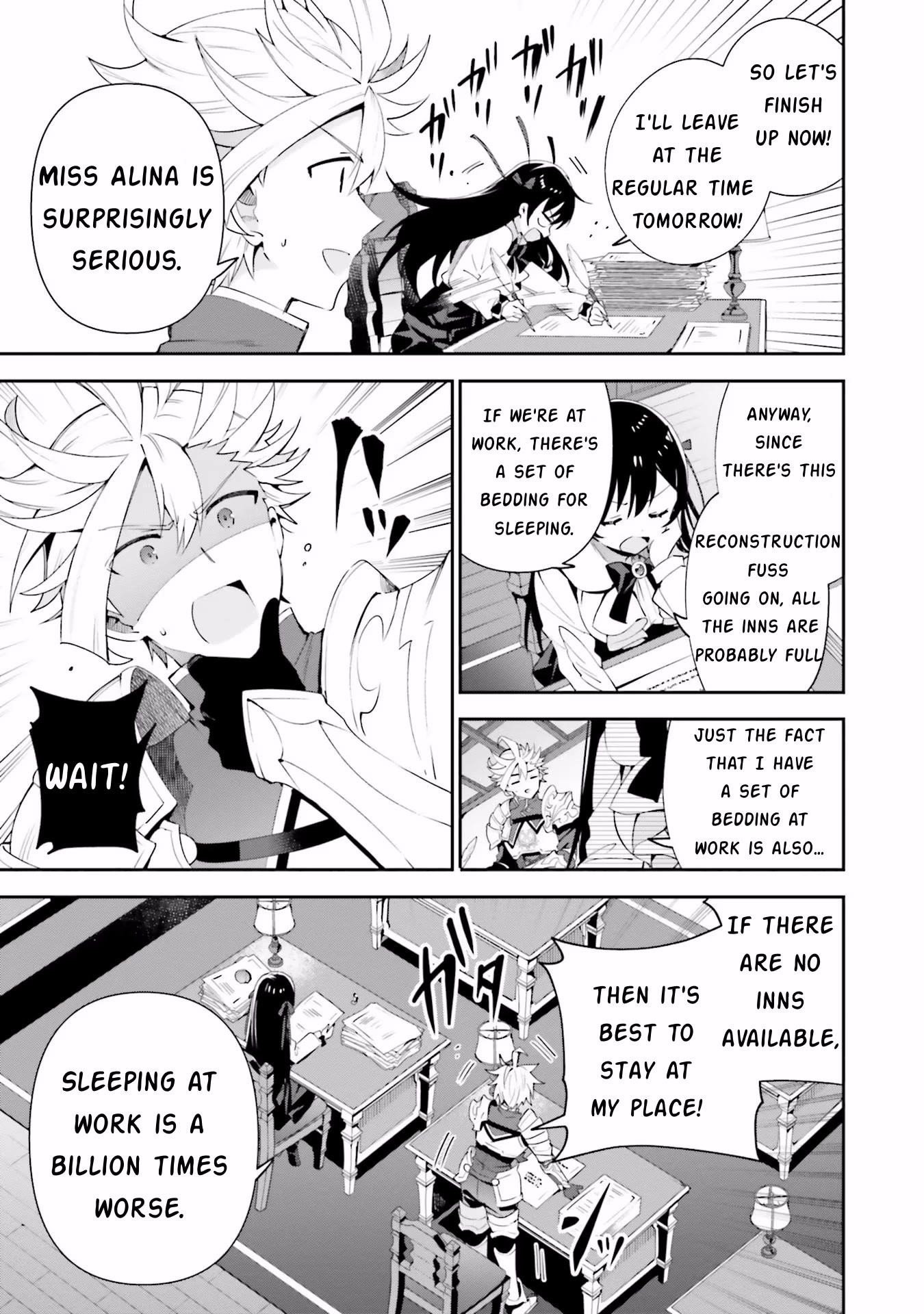 I’m the guild receptionist, but since I don’t want to work overtime, I think I’ll just solo the boss Chapter 7 - Page 9